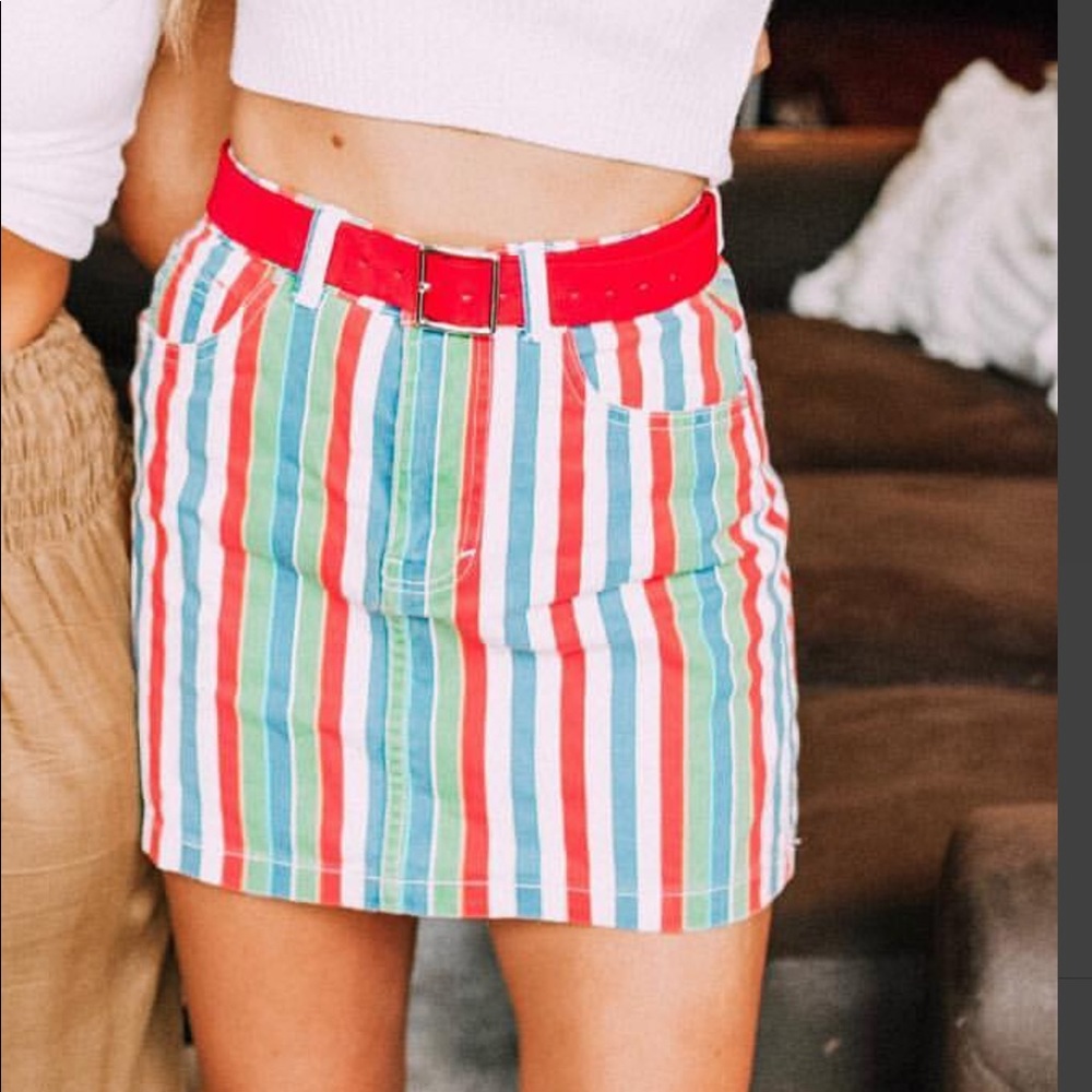 Multicolor forever 21 skirt